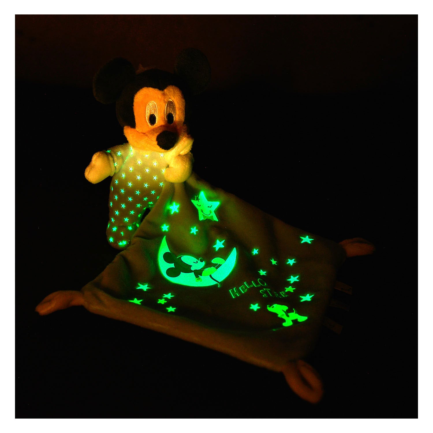 Simba Mickey Mouse glüht im dunklen Doudou Kuscheltuch