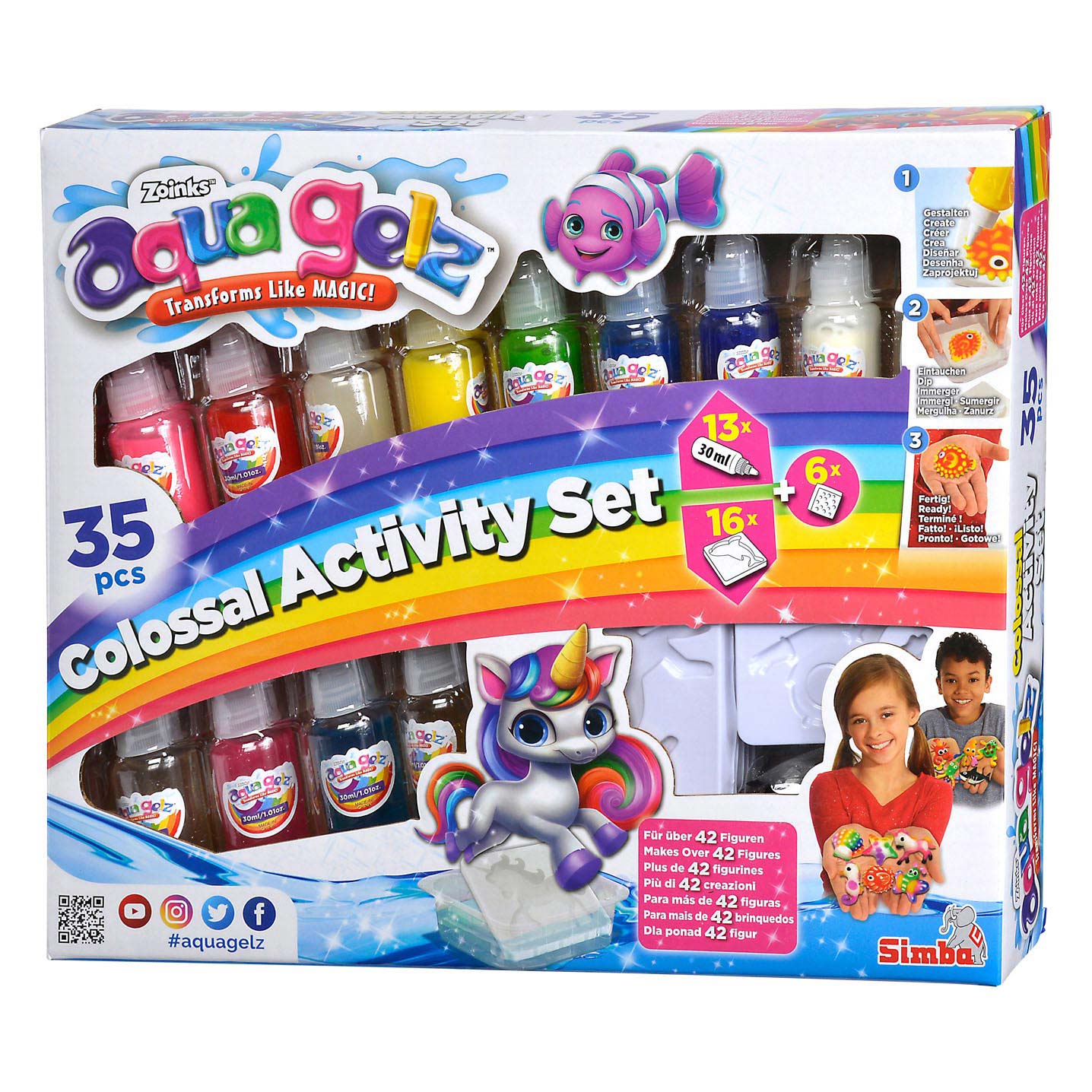 Simba aqua gelz colossal activiteiten set, 35dlg.