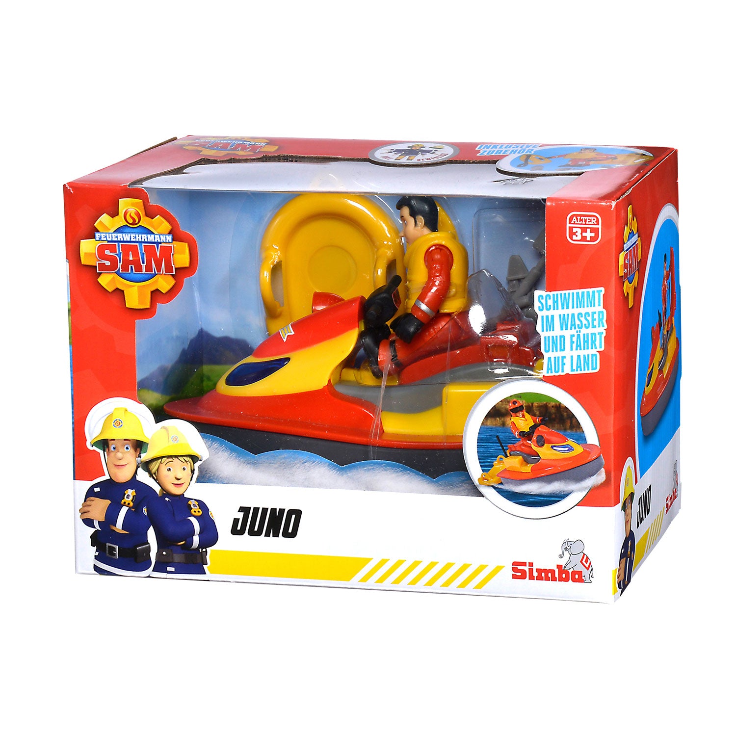 Simba Feuerwehrmann Sam Juno Jet Ski mit Figur