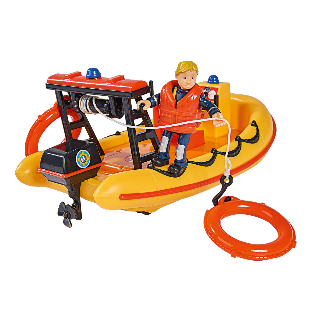 Simba Feuerwehrmann Sam Neptune Rettungsboot mit Figur