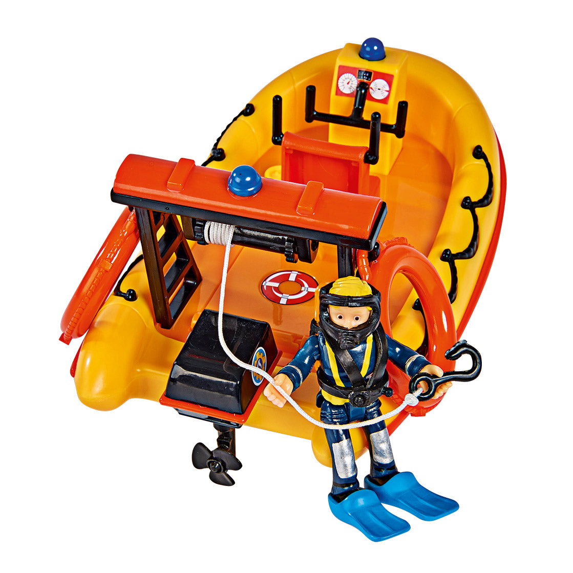 Simba Feuerwehrmann Sam Neptune Rettungsboot mit Figur