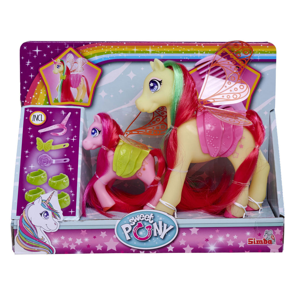 Simba Süße Ponypuppe Feen mit Zubehör