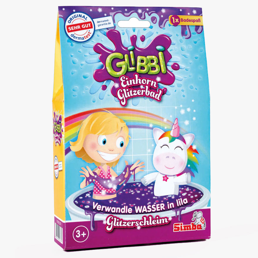 Glibbi Einhorn-Glitzerbad