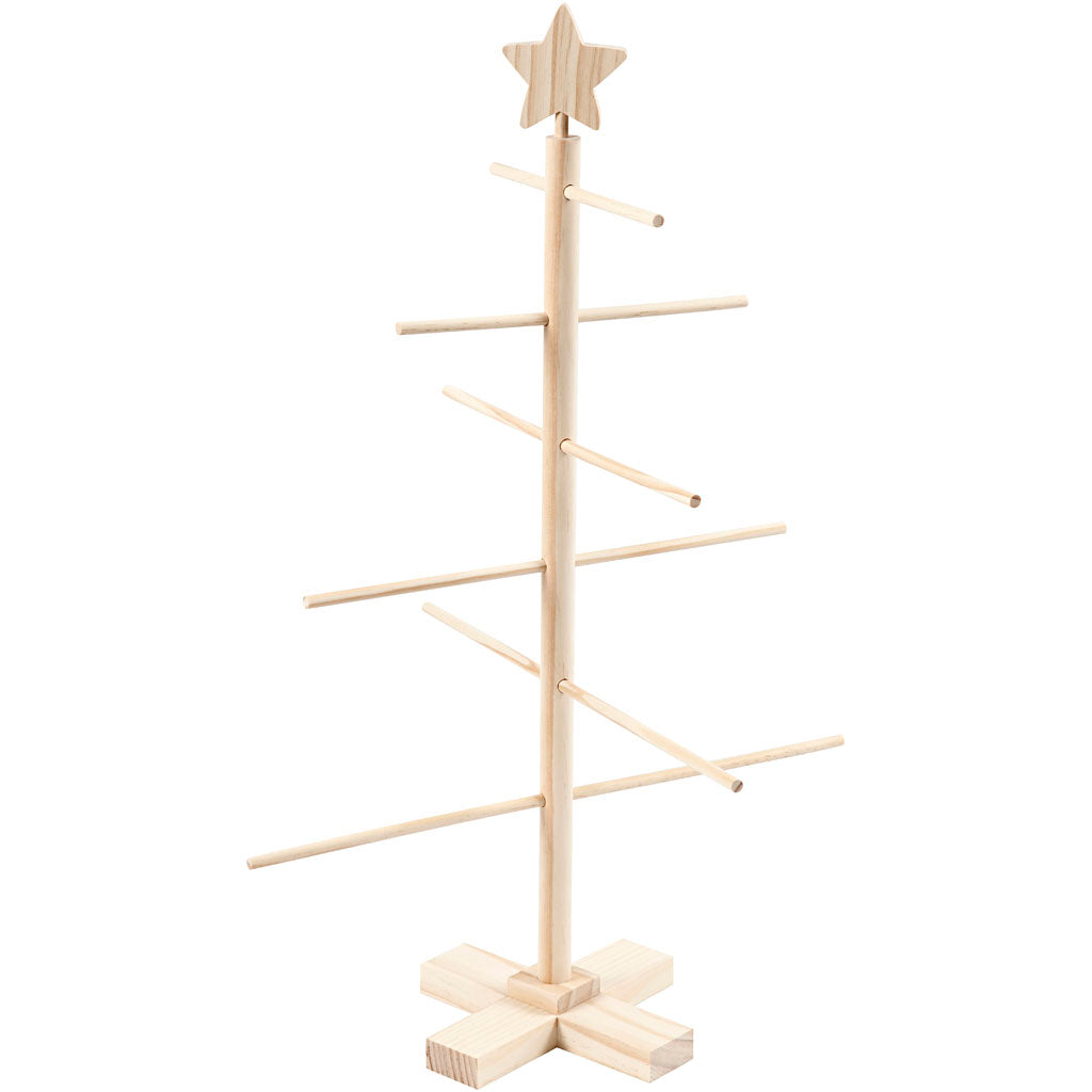 Creativ company creotime kerstboom junior 60 x 40,5 cm hout beige