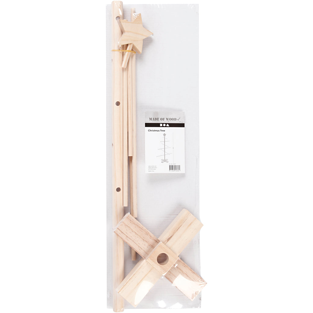 Creativ company creotime kerstboom junior 60 x 40,5 cm hout beige