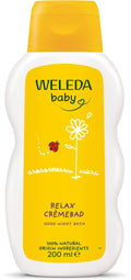 Weleda baby calendula relax crèmebad - lavendel neroli - baby badolie - kalmerende, ontspannende geur - reinigt, verzorgt kalmeert - 100% natuurlijke ingrediënten - 200ml