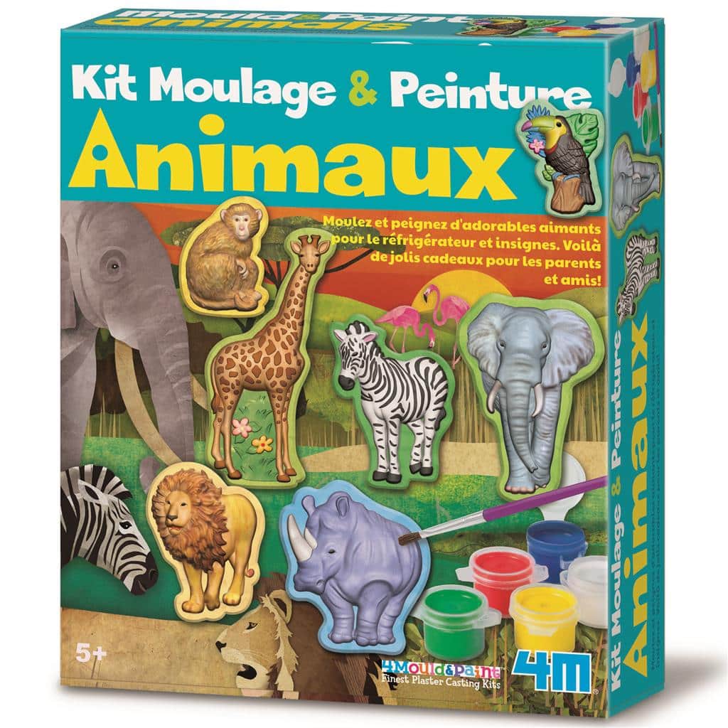 4M Safari Gipsabformung und Bemalung