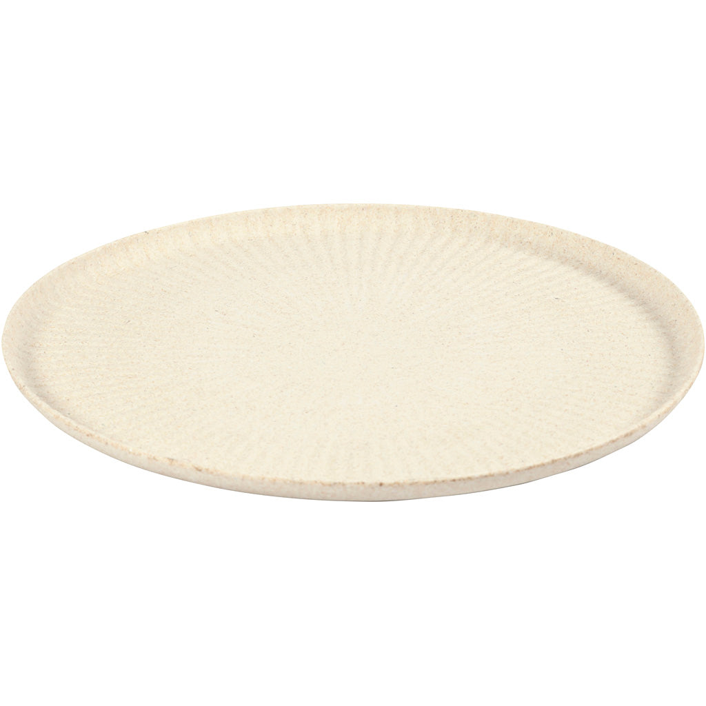 Rundes Tablett von Creativ Company aus Bambusfaser, 30 cm