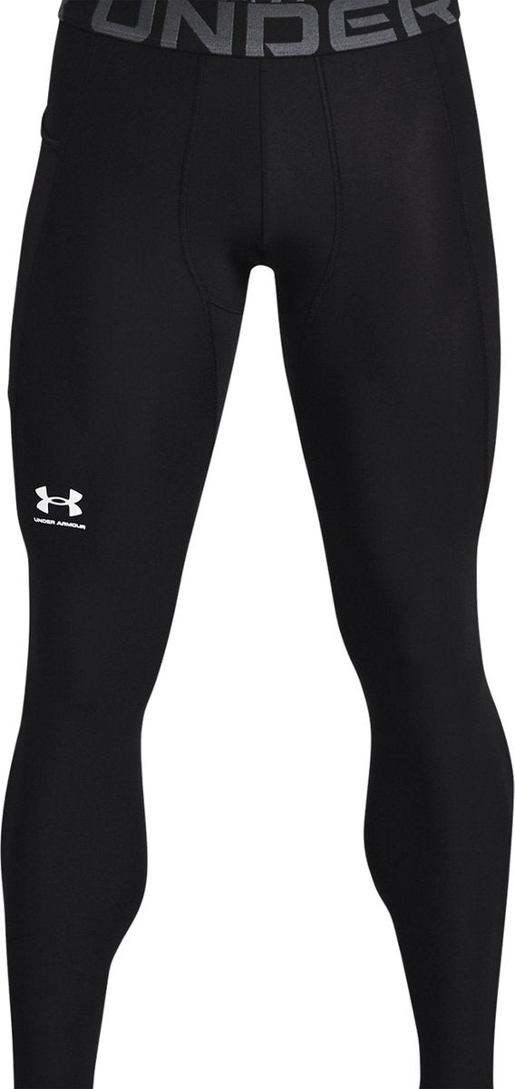 Under armour ua hg armour leggings-blk heren sportbroek - zwart - wit m