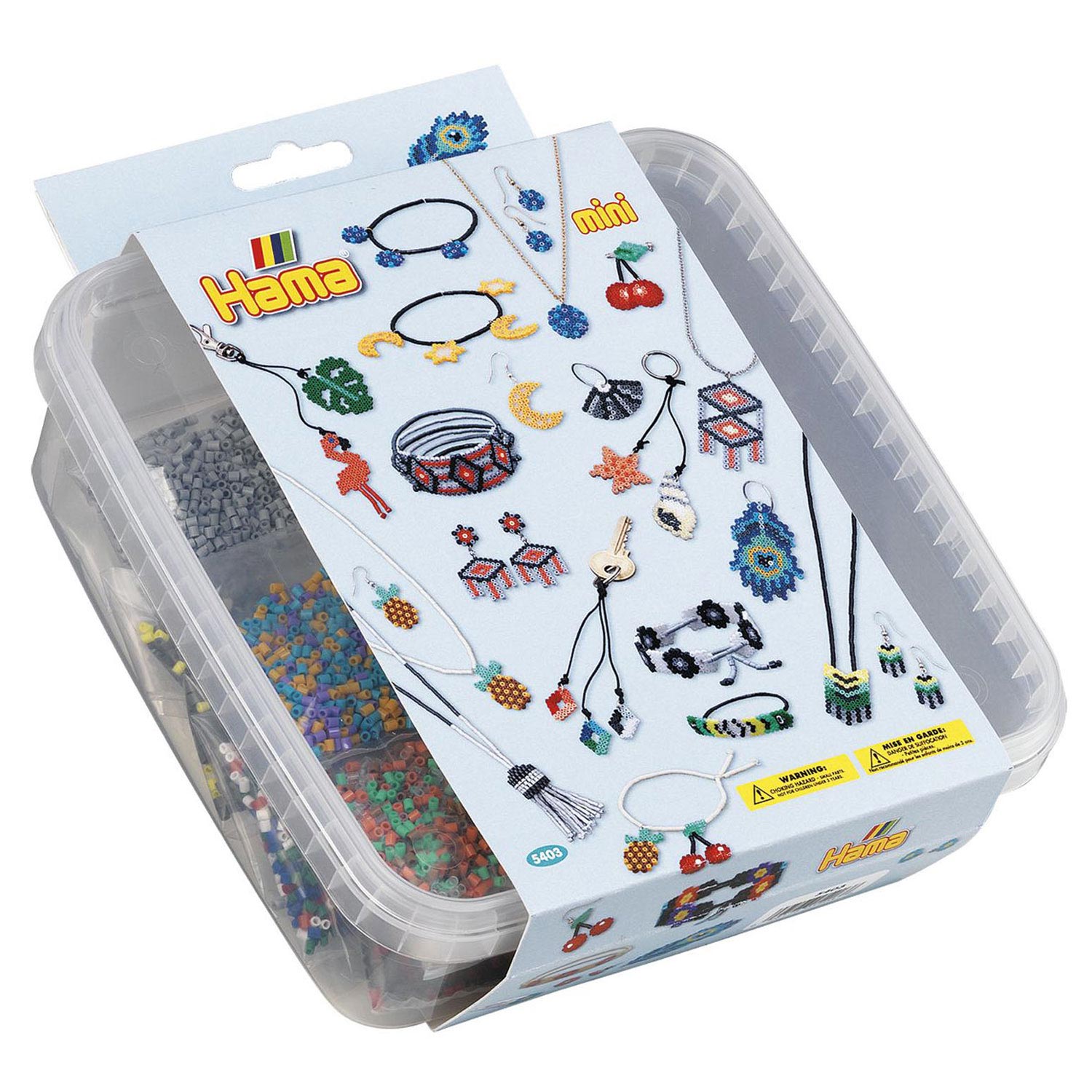 Hama Mini-Bügelperlen-Set in Box, 10.500 Stück.