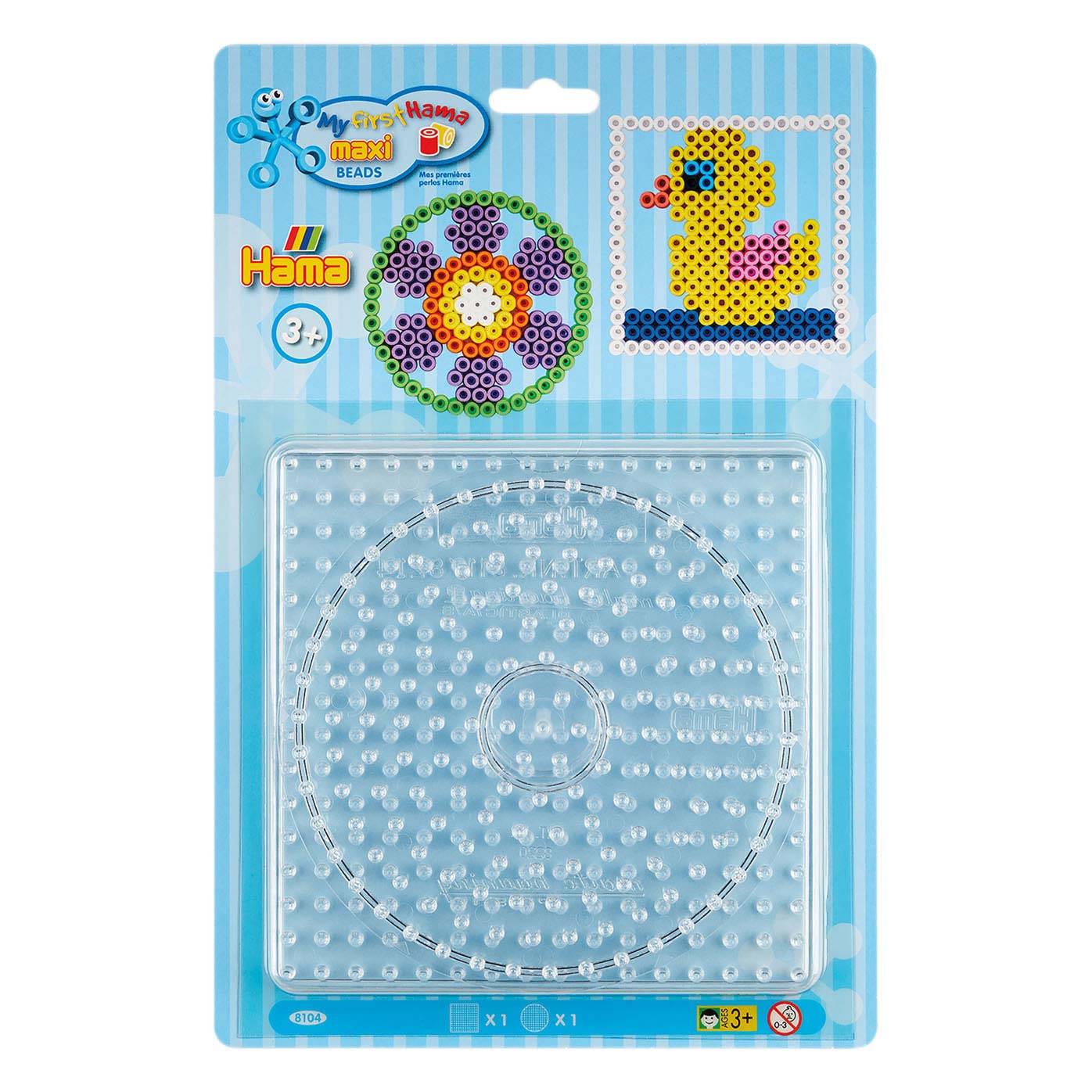 Hama Maxi Bügelperlenplatten, rund und quadratisch