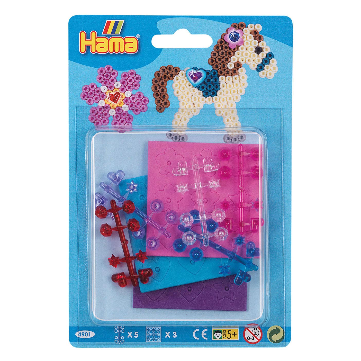 Hama Bügelperlen-Set mit Pailletten und Accessoires