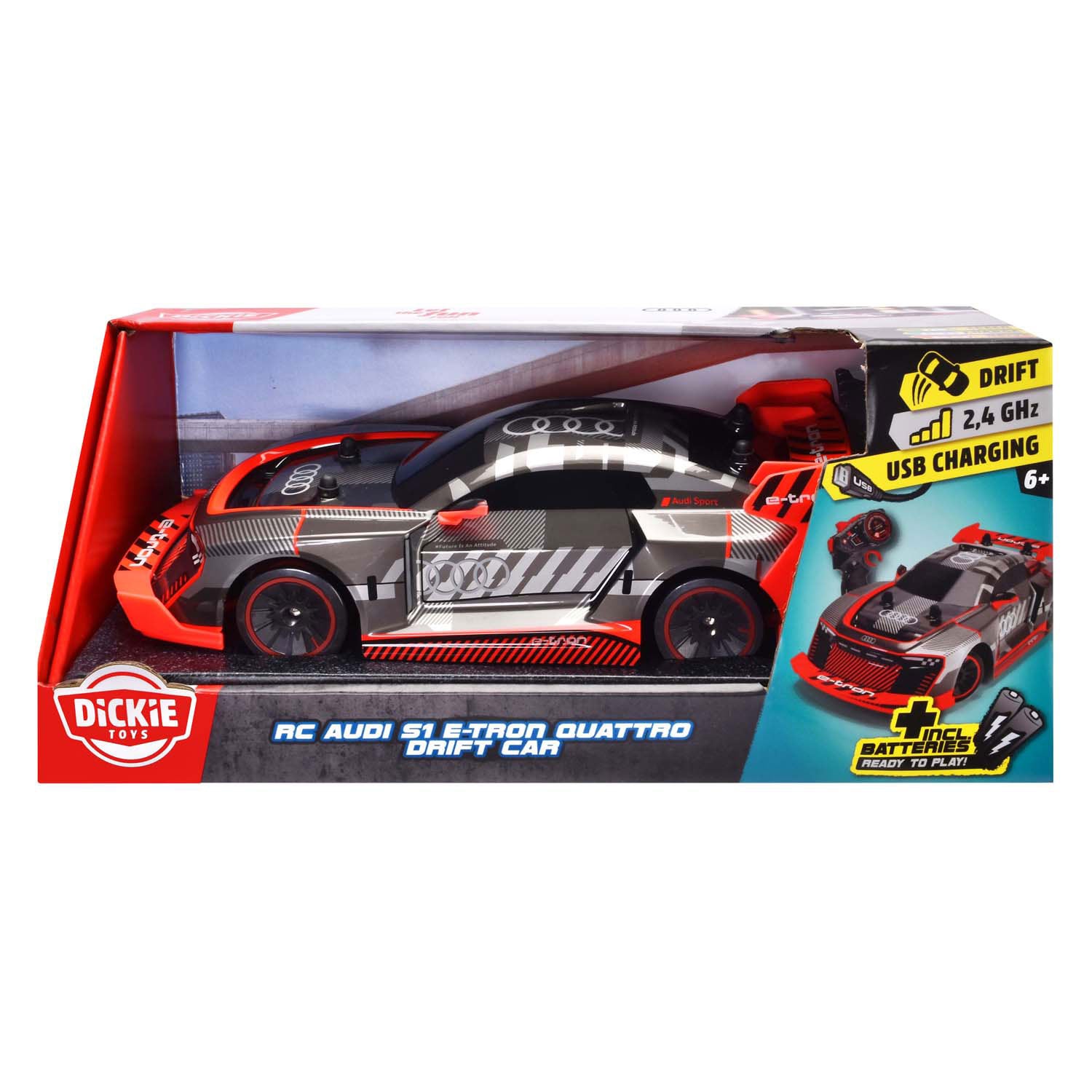 Dickie ferngesteuertes Audi S1 ​​e-tron quattro Driftauto, RTR