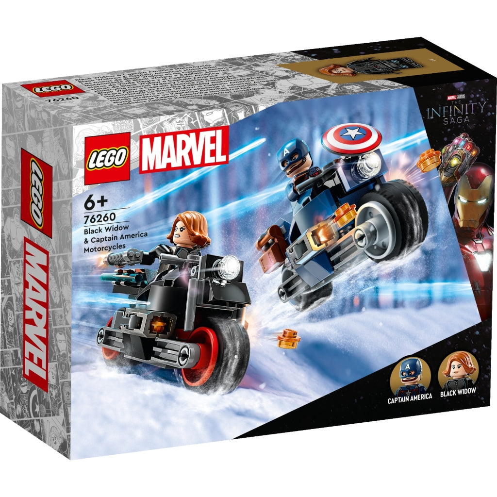 Lego Marvel 76260 Captain America und Black Widow Motorräder