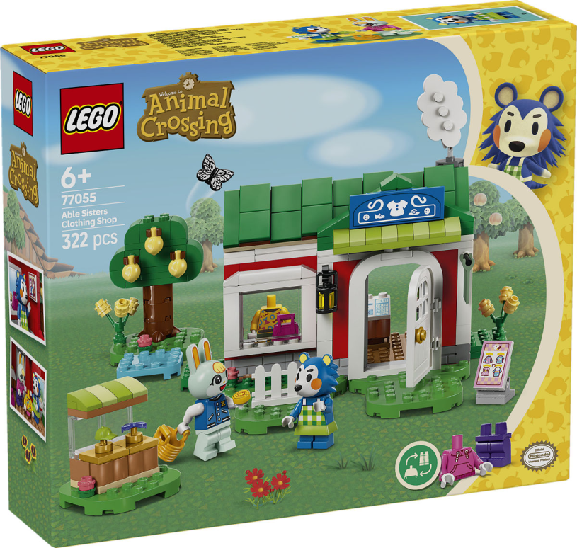 Lego animal crossing kleermakerij van de zusjes able
