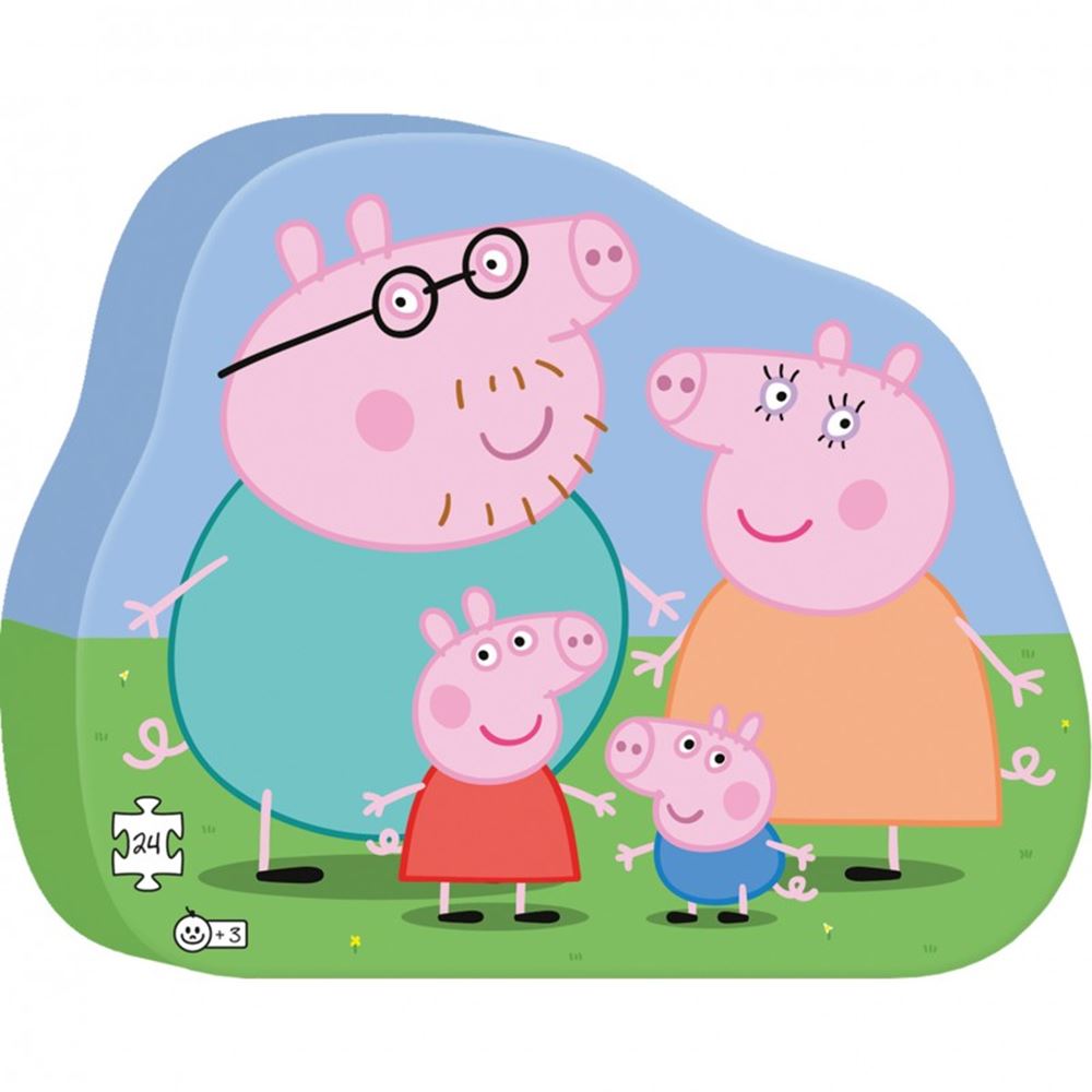 Puzzel peppa pig familie. 24 stukjes. 3+ | 2 stuks