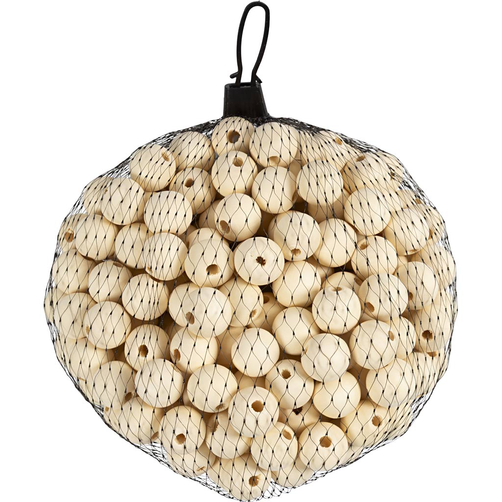 Creativ Company Holzperlen, ø 2cm, 200 Stück.