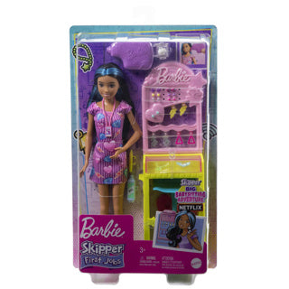 Barbie skipper eerste baantjes oorgaatjes prikken - pop