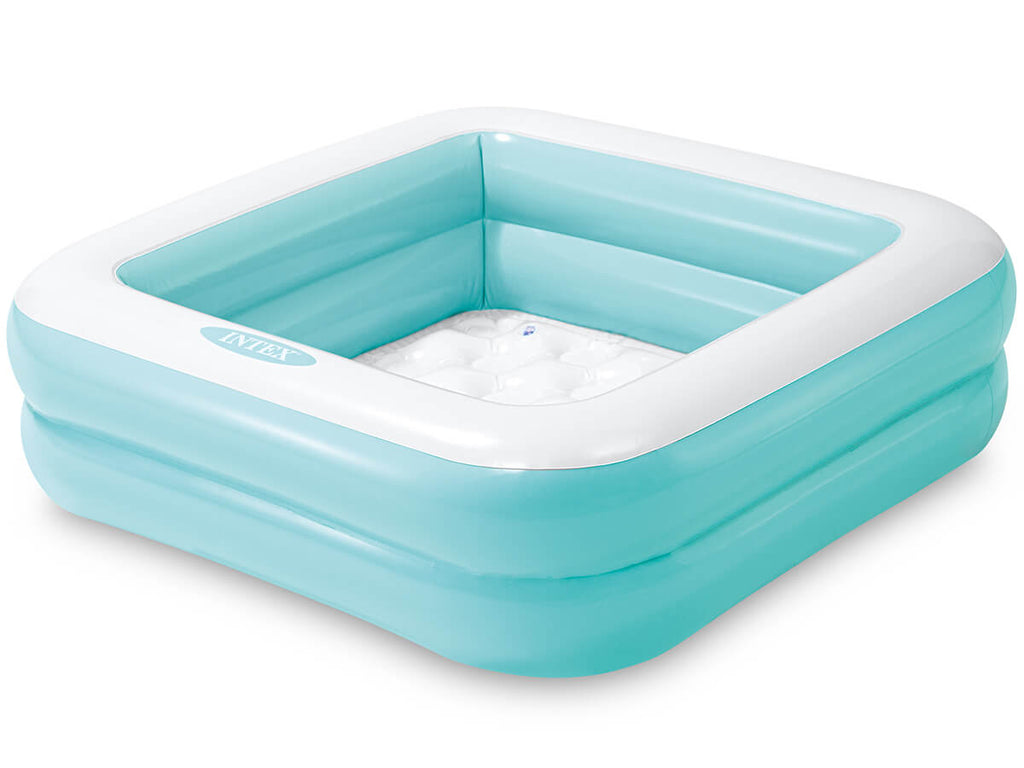 Intex vierkant babyzwembad-blauw
