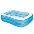 Intex 57180np Wet Set Kollektion Familienpool aufblasbares Schwimmbecken 203x152x48 cm blau weiß