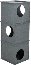 Trixie kattenhuis toren nele vilt grijs