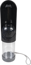 Duvo plus - waterfles - hond - drinkfles compact 300ml - 6,5x6,5x18,5cm grijs - 1st