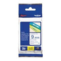 Labeltape brother tze223 blauw, wit 9mmx8m
