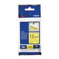 Labeltape brother tzes631 zwart, geel 12mmx8m