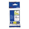 Extra klevende tape brother tzes241 18mmx8m zwart wit