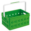 Sunware square boodschappenkrat 24 liter groen wit kunststof 44x31,5x21cm