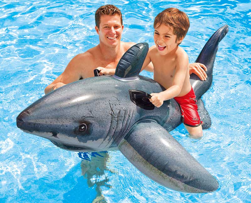 Intx White Shark Aufsitzspielzeug 173x107cm