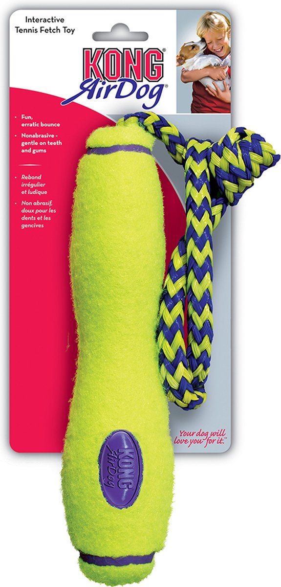 Kong air fetch – stok – hondenspeeltjes – l – drijvend – groen