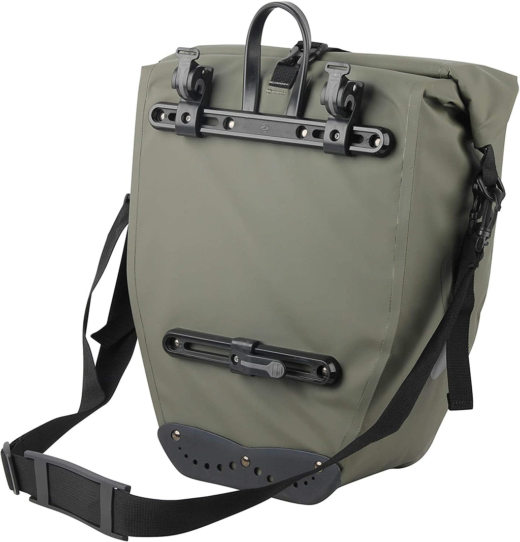 Büchel Einzel-Fahrradtasche, 100 % wasserdicht, 25,4 Liter – Olivgrün