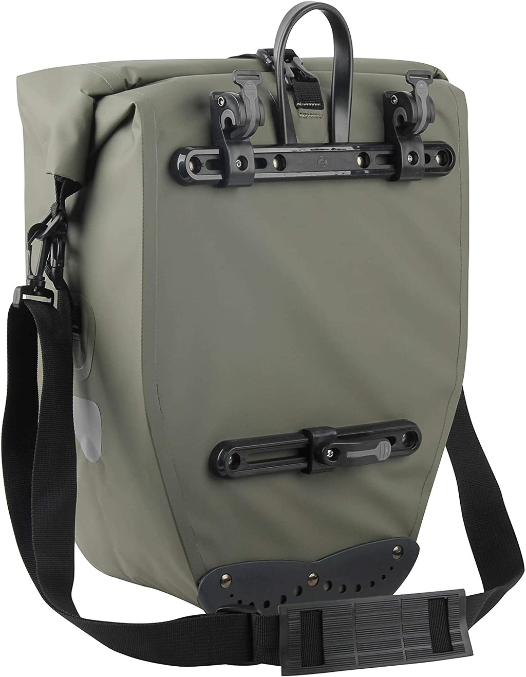 Büchel Einzel-Fahrradtasche, 100 % wasserdicht, 25,4 Liter – Olivgrün
