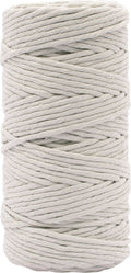 Vaessen creative macrame touw - lichtgrijs - 3mmx100m