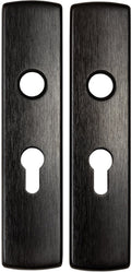 Axa deurkruk op schild - zwart - aluminium - - 6210 all black binnendeurbeslag klink klink voor binnendeuren, pc55 set