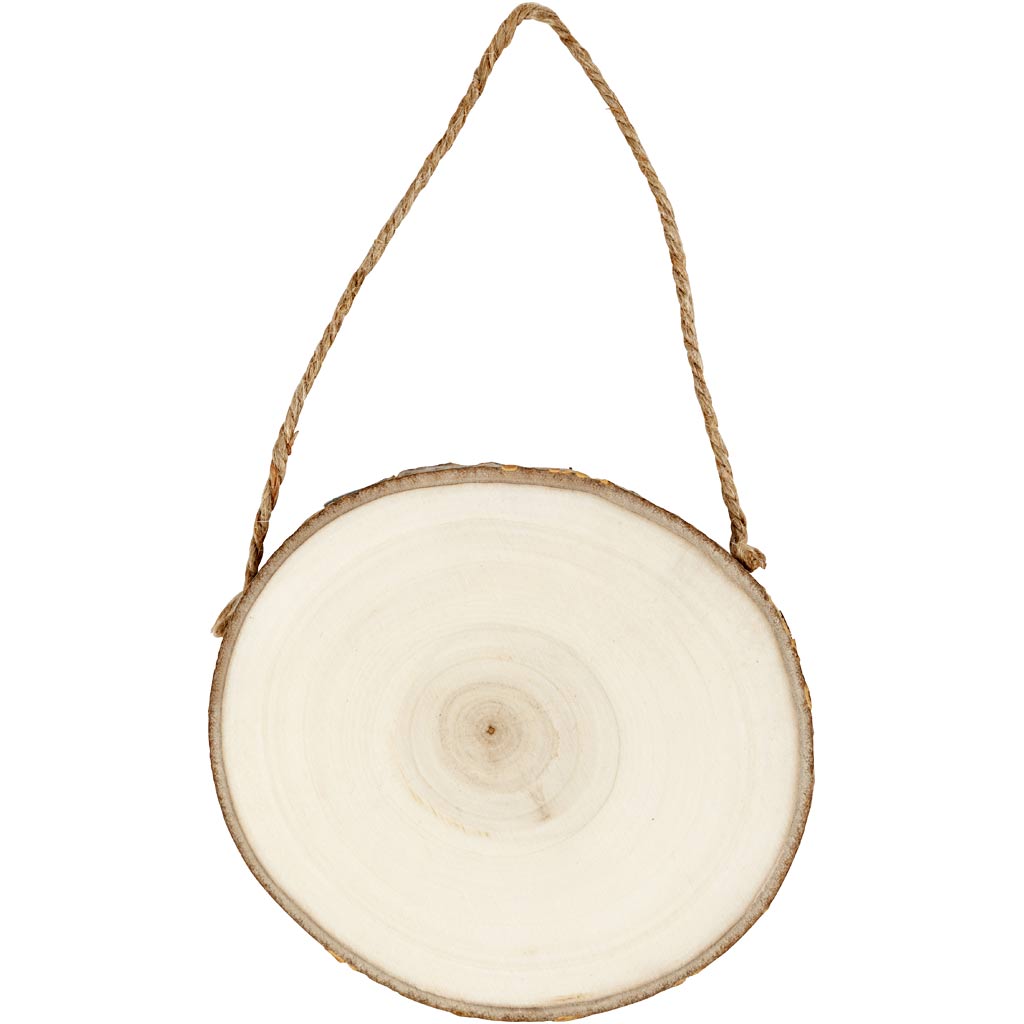 Creativ company deurschild hout, 12-14 cm