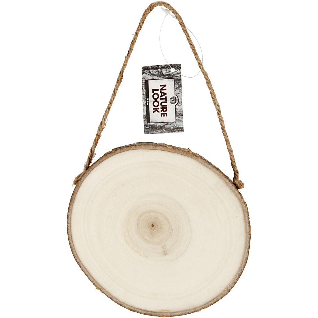 Creativ company deurschild hout, 12-14 cm