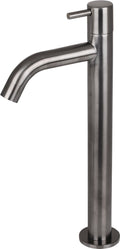 Differnz wastafelkraan - koudwaterkraan - hoog - 28.5 x 11.5 cm - gun metal