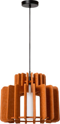 Lucide rollo - hanglamp - 1xe27 - terracotta - japandi