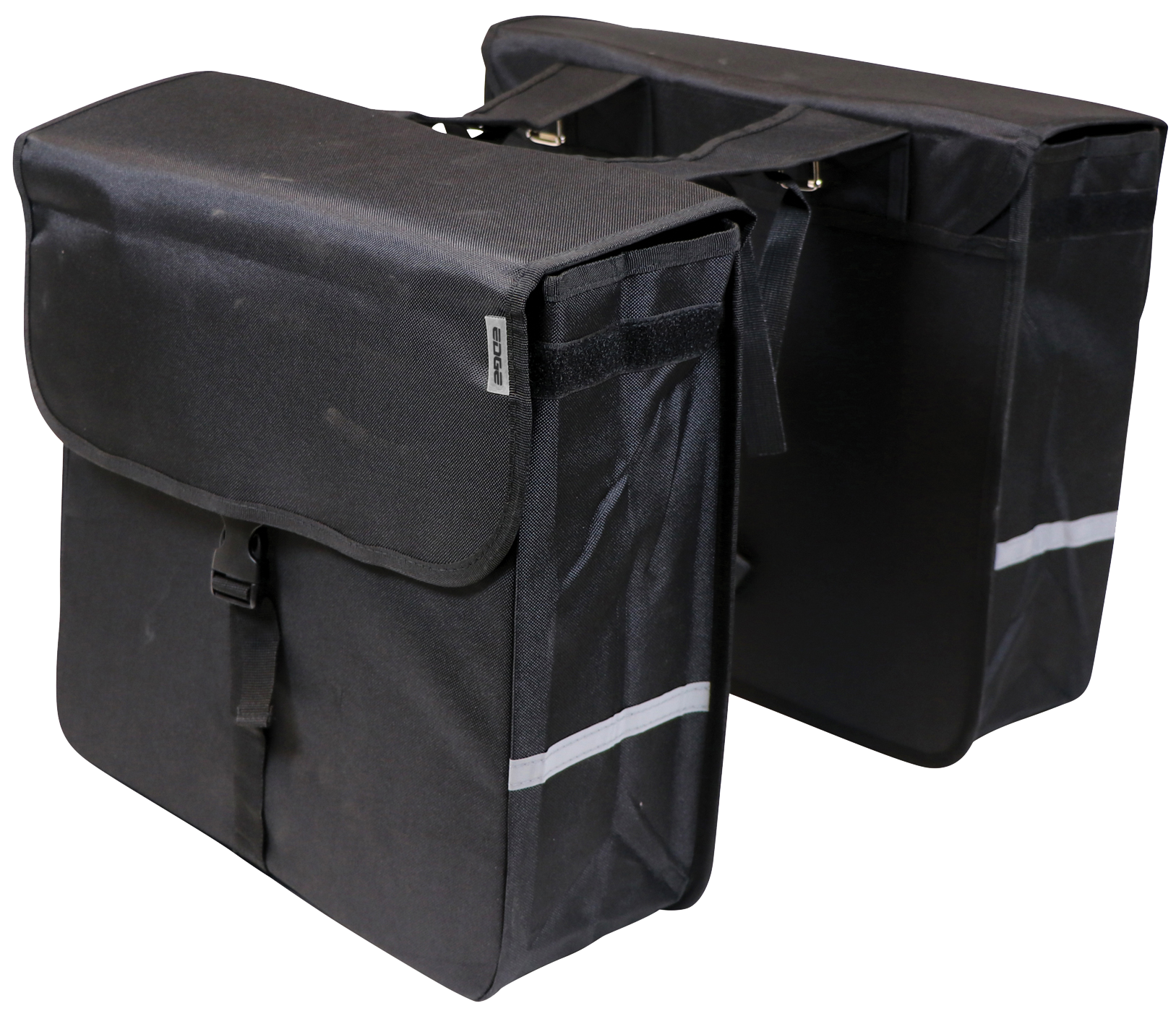 Edge Dubbele fietstas Luxe Shopper 40 liter 38 x 40 x 14cm (2x) zwart