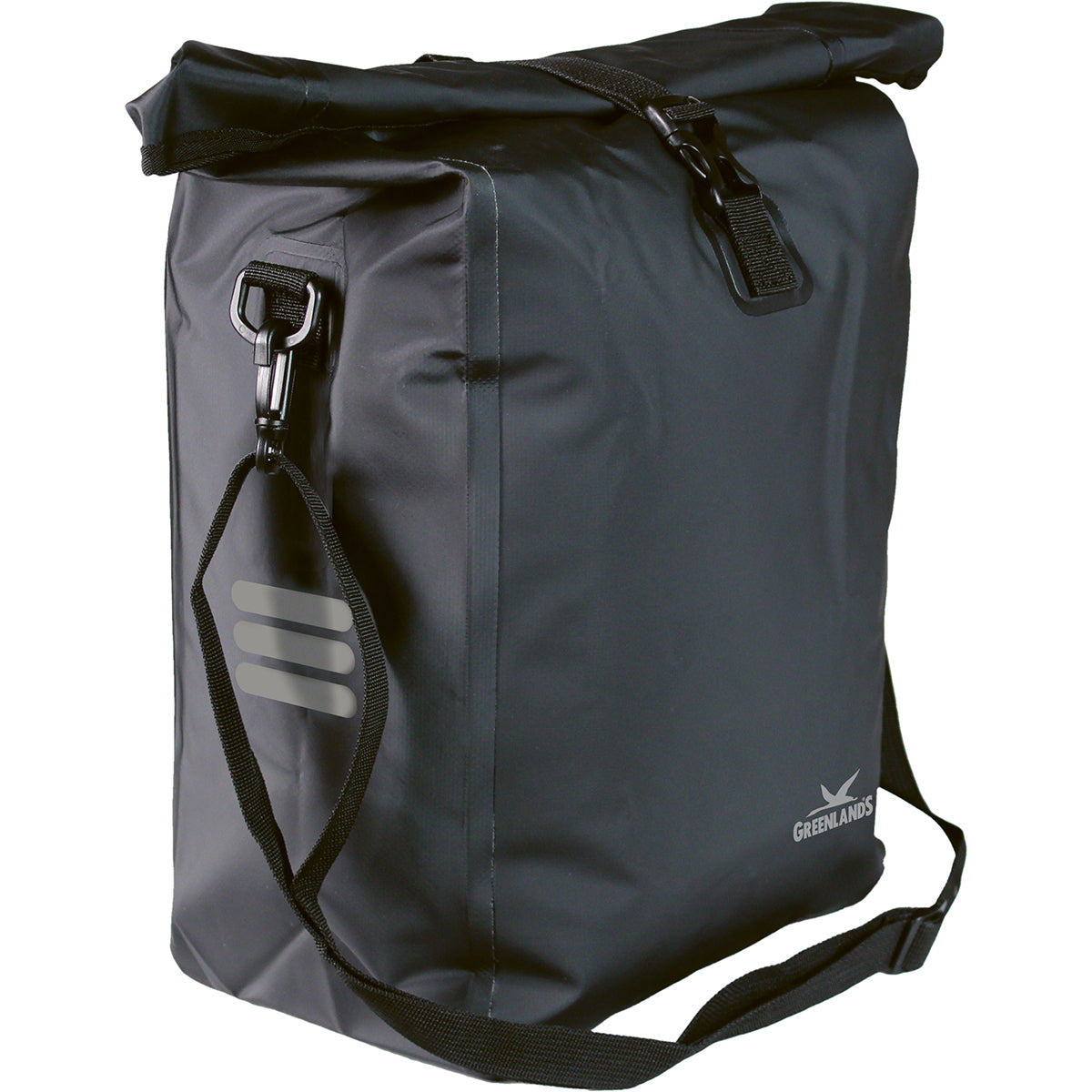 Greenlands fietstas waterproof small 18.5 liter 27 x 49 x 14 cm - zwart