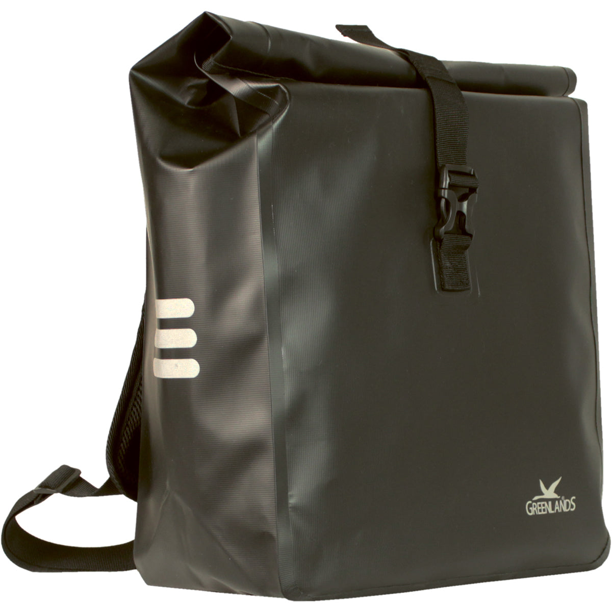 100 % wasserdichter Fahrradrucksack Greenlands, 23 Liter, 31 x 50 x 15 cm – schwarz