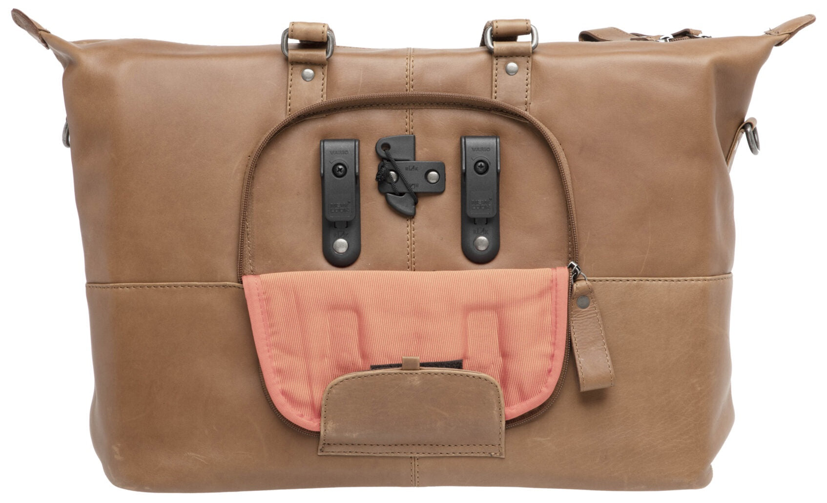 Neue Looxs Verla Fahrradtasche, 21 Liter, 34 x 18 x 44 cm, aus luxuriösem Leder, cognacfarben