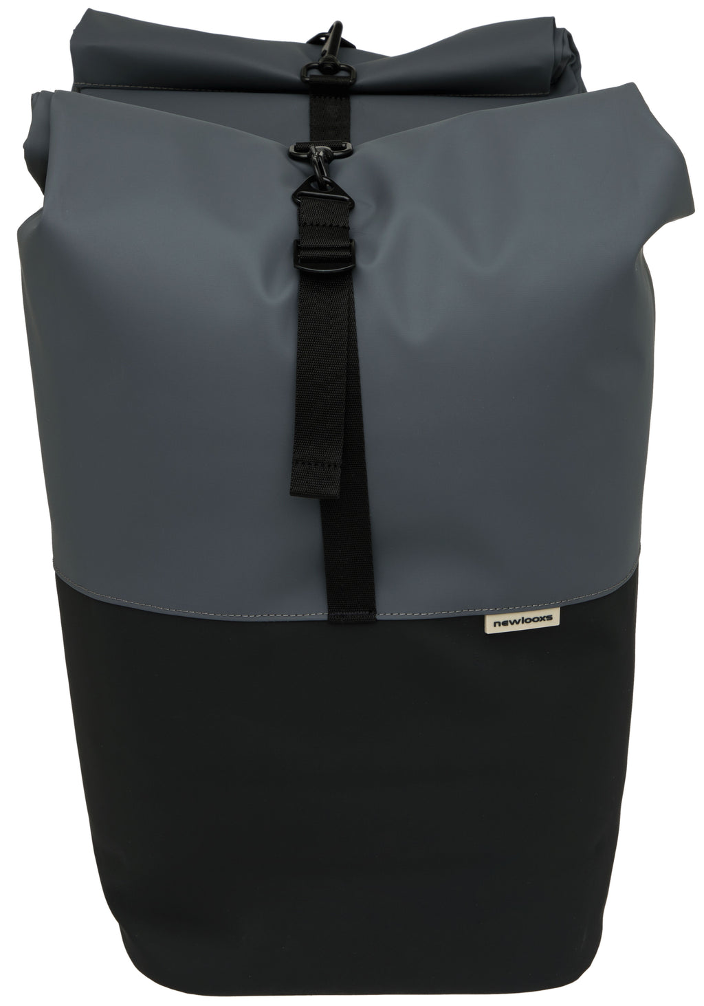 Dubbele fietstas New Looxs Nyborg MIK 34 liter - 30 x 17 x 37cm (x2) - donkergrijs zwart