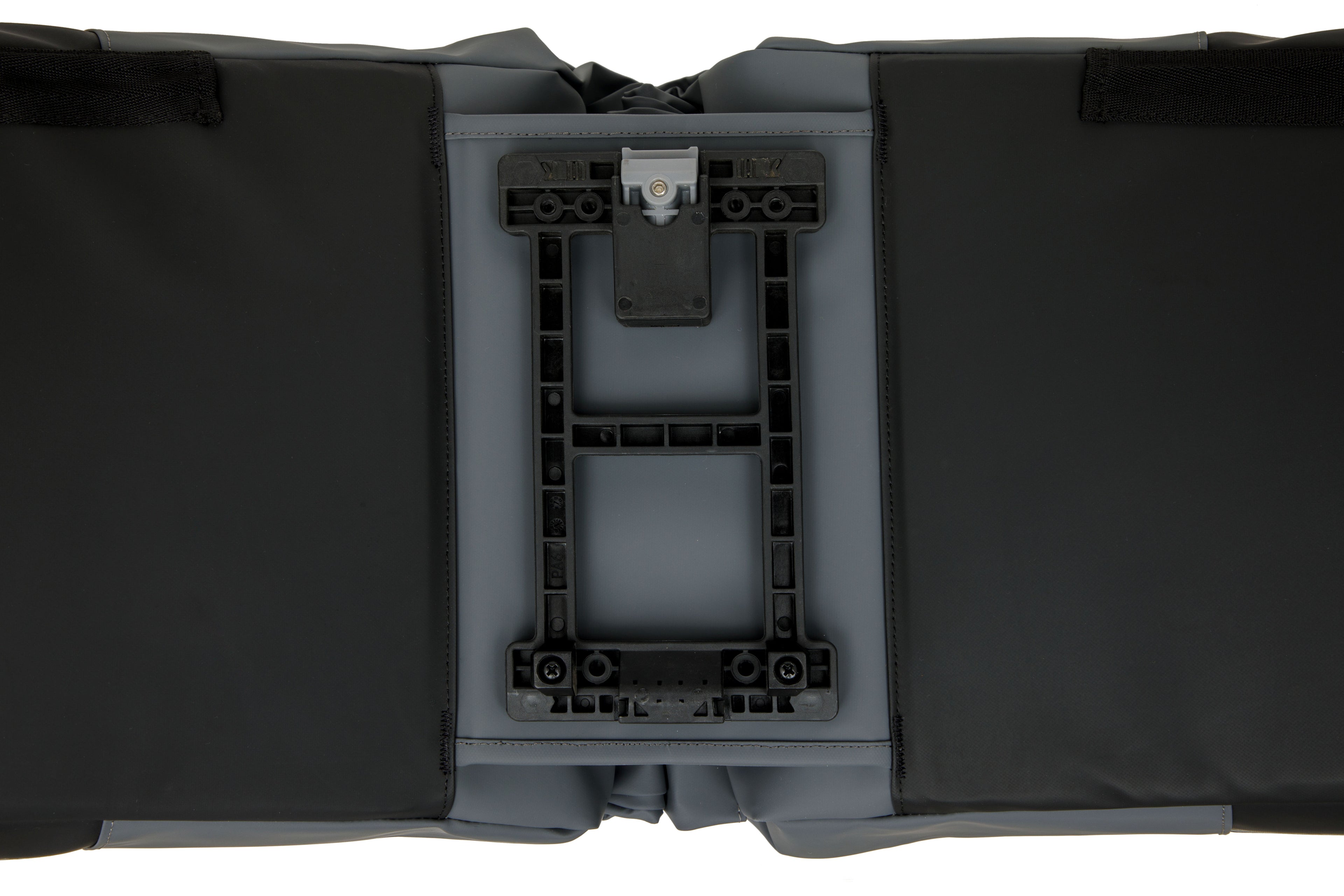 Dubbele fietstas New Looxs Nyborg MIK 34 liter - 30 x 17 x 37cm (x2) - donkergrijs zwart