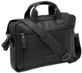 Neue Looxs Laptoptasche Luko aus Leder, 7,5 l, schwarz