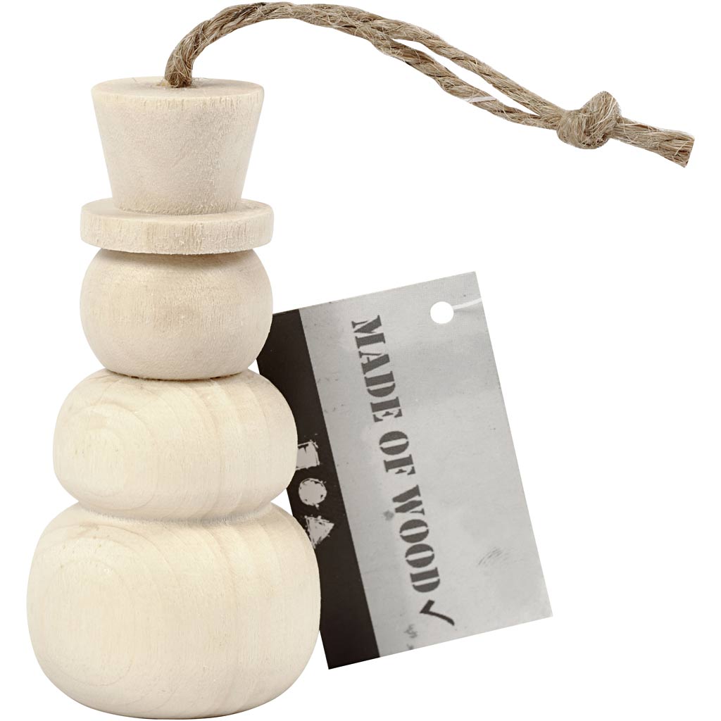 Creativ company houten hanger sneeuwpop
