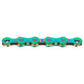 Kmc kette x12 chain x12 126 links aurora green