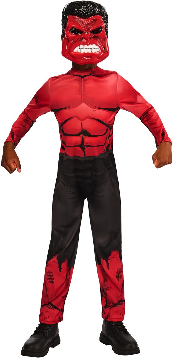 Rubies red hulk kinderkostuum - - maat 3-4 jaar